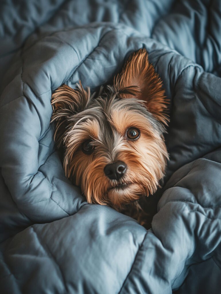 close up portrait yorkshire dog